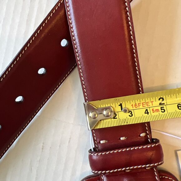 Veronica Beard/GAVAZZENI Leather Belt 75/XXS Aloe Campari Red Made in Italy NWT main image 8